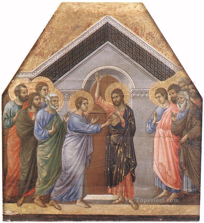 Doubting Thomas Sienese School Duccio Oil Paintings